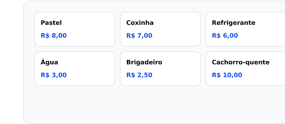 Tela do caixa (PDV) do Rossi Sistemas